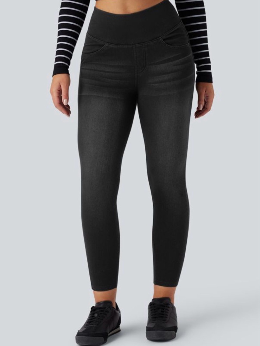 High-Waist Black Women’s Jeggings